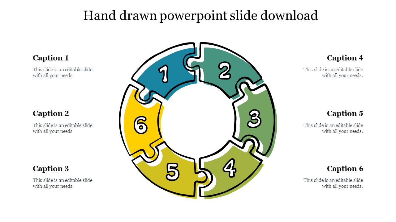 Editable Free Hand Drawn PowerPoint Slide Download 
